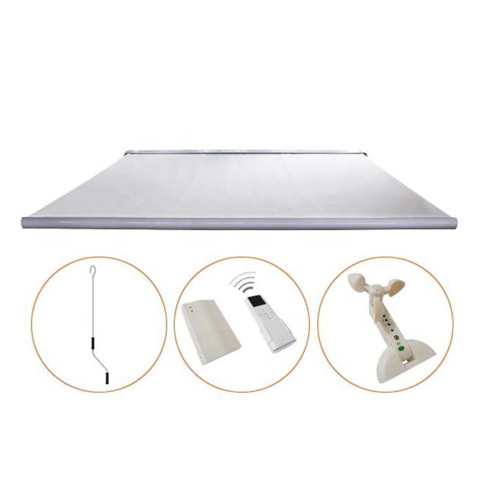 Wholesale Motorized Aluminum Retractable Pivot Arm Awning Waterproof Windproof Electric Window Balcony Outdoor Sunshade Custom