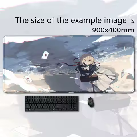 Kawaii V-Violets Evergardenes-S mousepad Large Gaming mouse pad Natural Rubber Offices Desk Laptop Computer Mouse pad 900*400mm