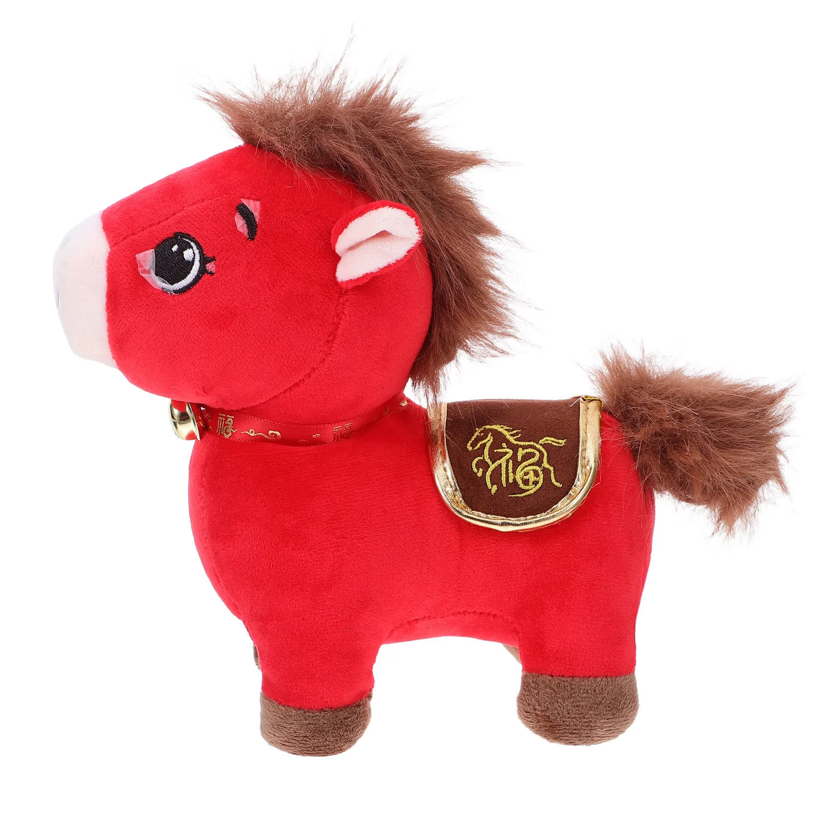 Mascotte del Cavallo dello Zodiaco per il Capodanno Cinese, Peluche Morbido da 20 Cm per la Festa di Primavera 2026, Decorazione Anno del Cavallo