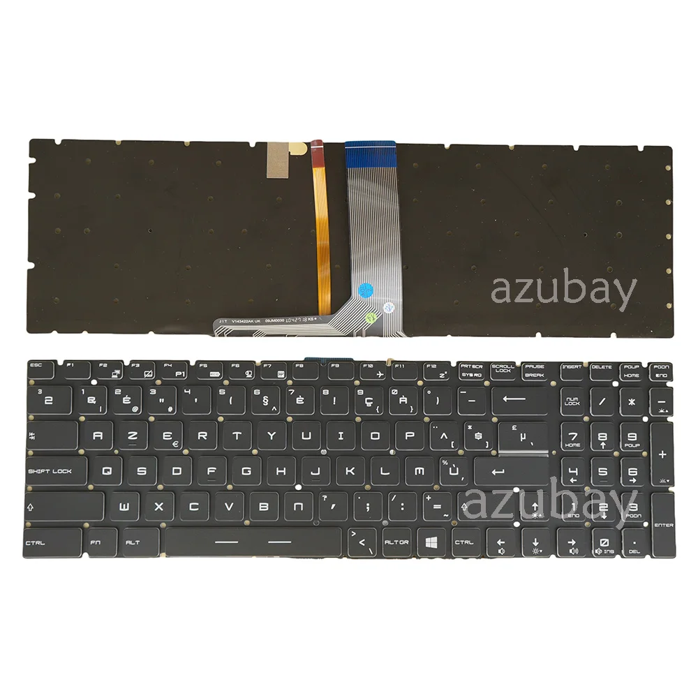 Swiss German QWERTZ Belgian AZERTY Nordic RGB Backlit Keyboard For MSI GP63 GP73 GS60 GS63VR GS70 GS72 GS73VR GT62VR GT72 GT72S