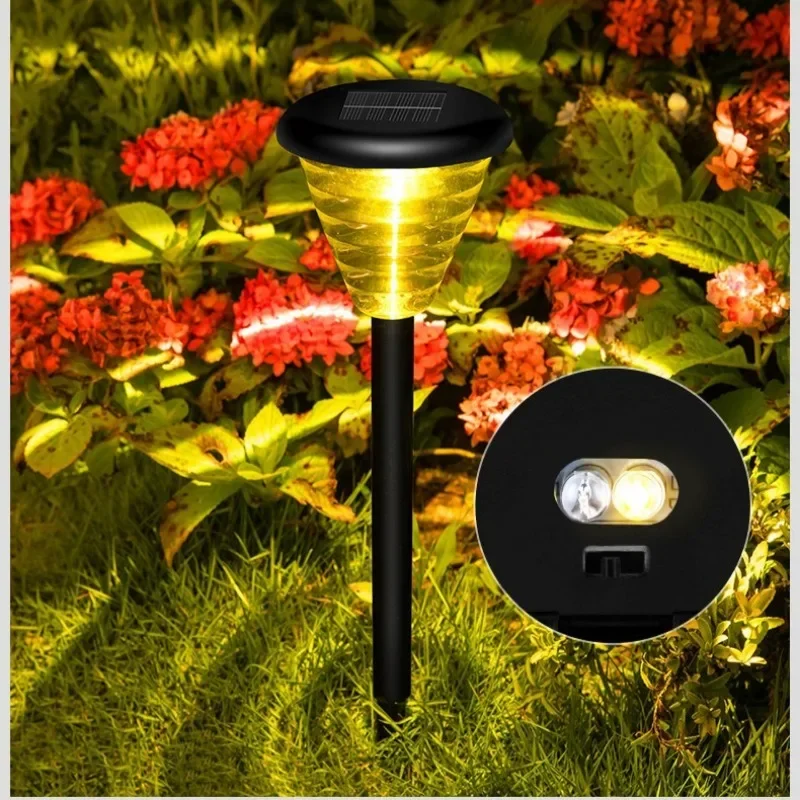 Círculo sombra jardim luz ao ar livre lâmpada solar gramado pátio paisagem chão pátio quintal garagem à prova dwaterproof água solar caminho luz