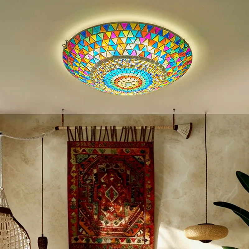 خمر رومانسية التركية فسيفساء اللون ضوء السقف لمحلات القهوة المطاعم الغربية الحانات مدخل الدرج الممرات