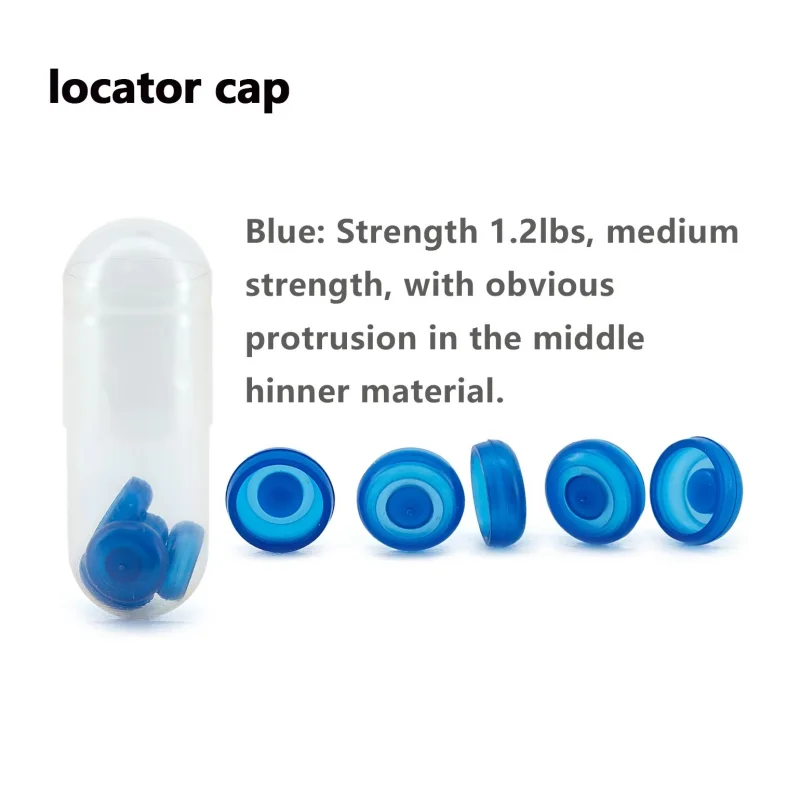 6Pcs/kit Dental Universal Locator Abutment Set for Dental Overdenture Attachment with Silicone Caps Housing Ring Replacement Kit