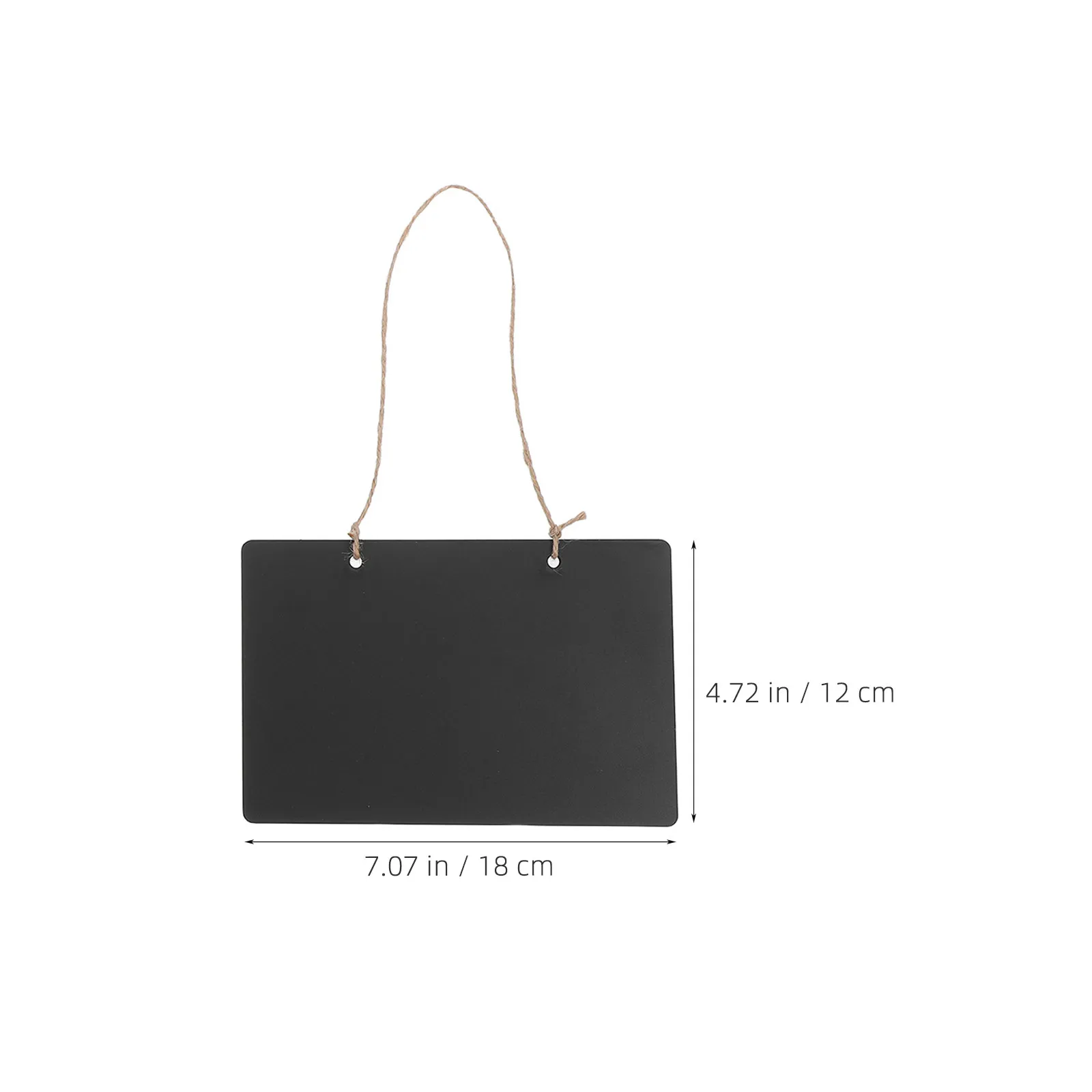4Pcs Double Sided Blackboard Hanging Chalkboard Tags Wooden Message Boards Smooth Erasable Surface Wedding Food Labels Home