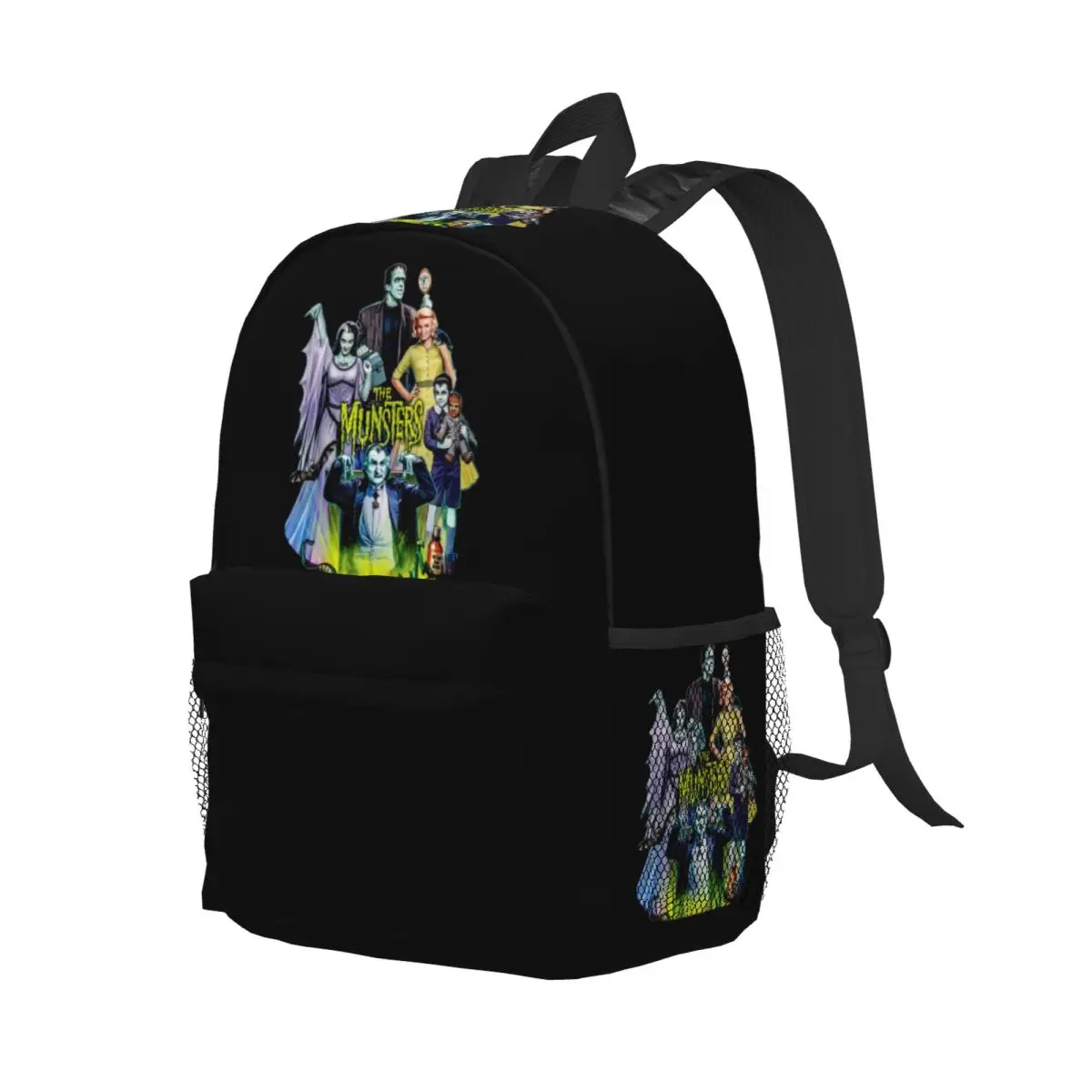 

THE MUNSTERS FAMILY PORTRAIT Backpack Student Boys Girls BookBag Kids School Bag Computer Shoulder Bags for Men Women