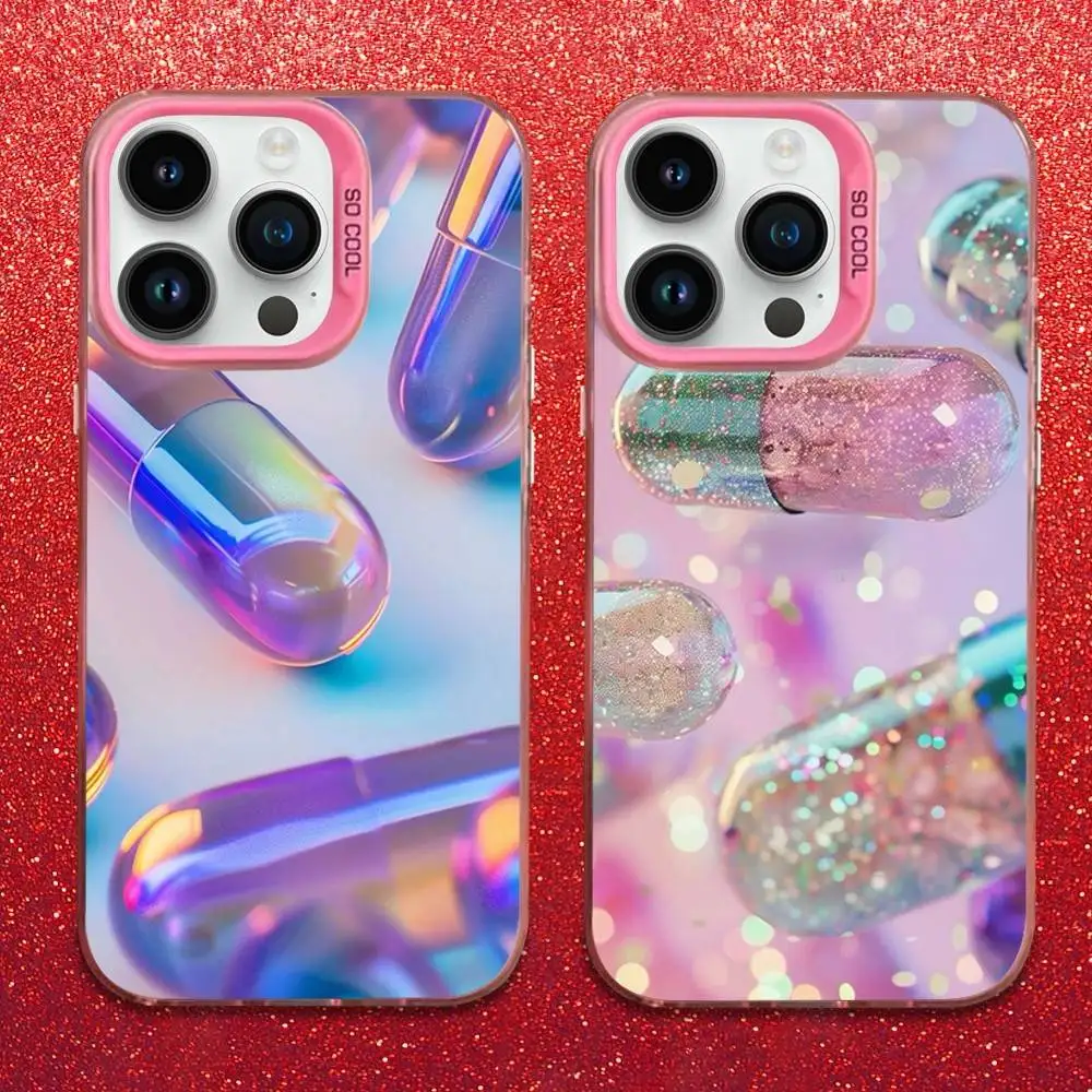 حافظة هاتف باللون الوردي المبهر لهواتف iPhone 16,15,14,13,12,11,Mini,Pro,XS,SE,MAX غطاء سيليكون وردي غير لامع #1