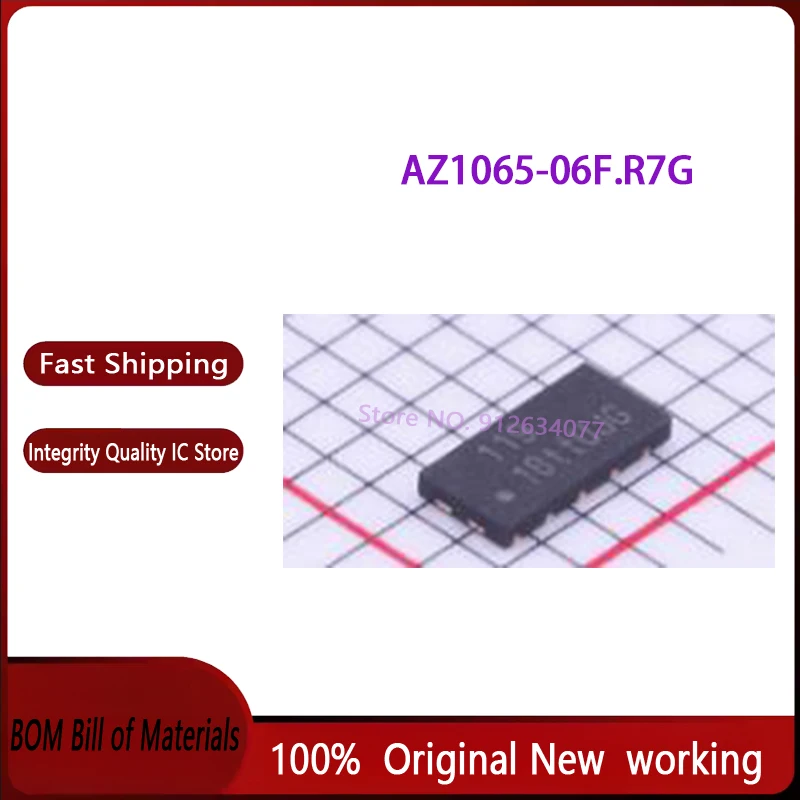 20 قطعة ~ 100 قطعة/الوحدة AZ1065-06F.R7G AZ1065-06F 119 DFN4120 جديد الأصلي في المخزون #1