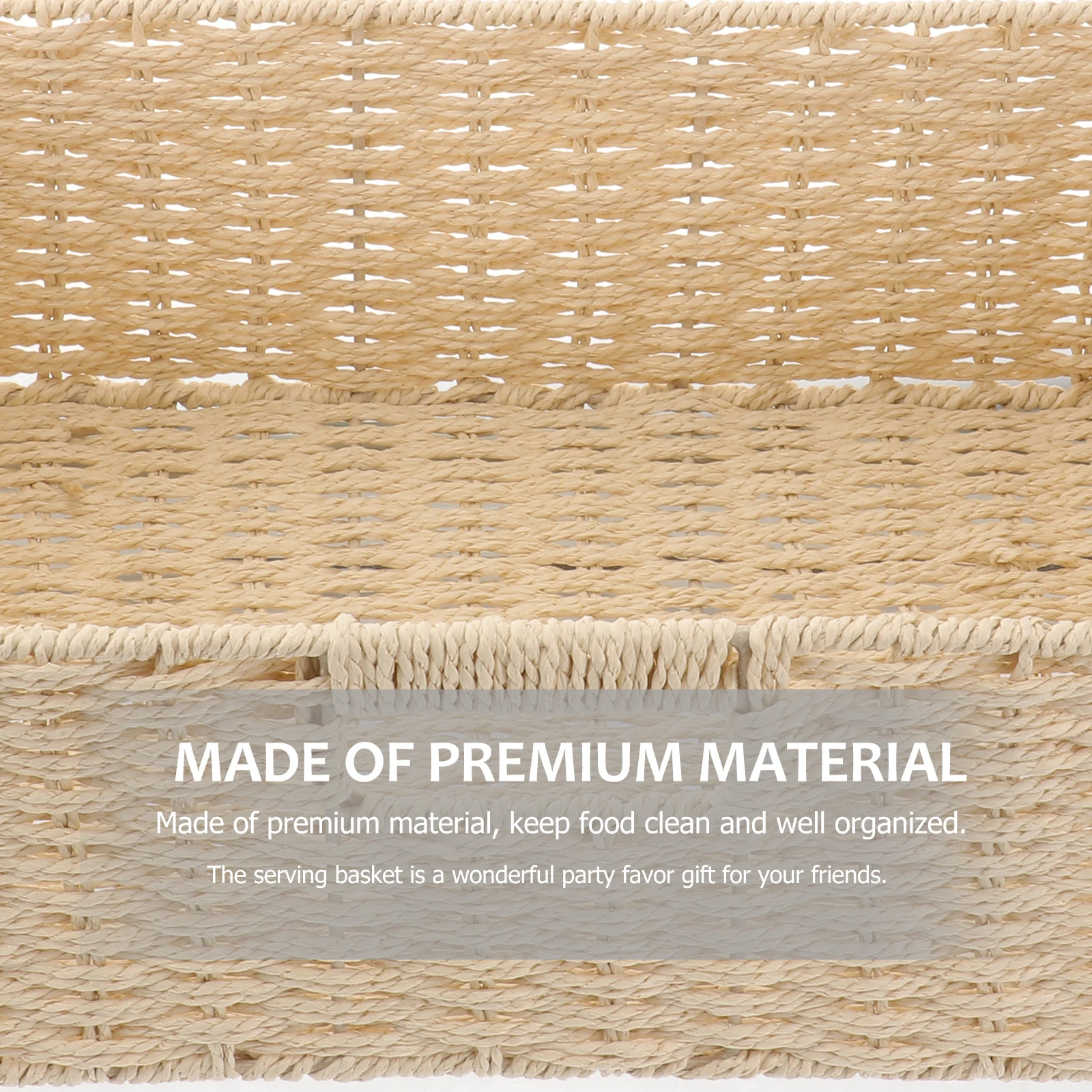 

Woven Snack Basket Small Storage Basket Coffee Color Desktop Portable Iron Bread Fruit Container Treats Holder