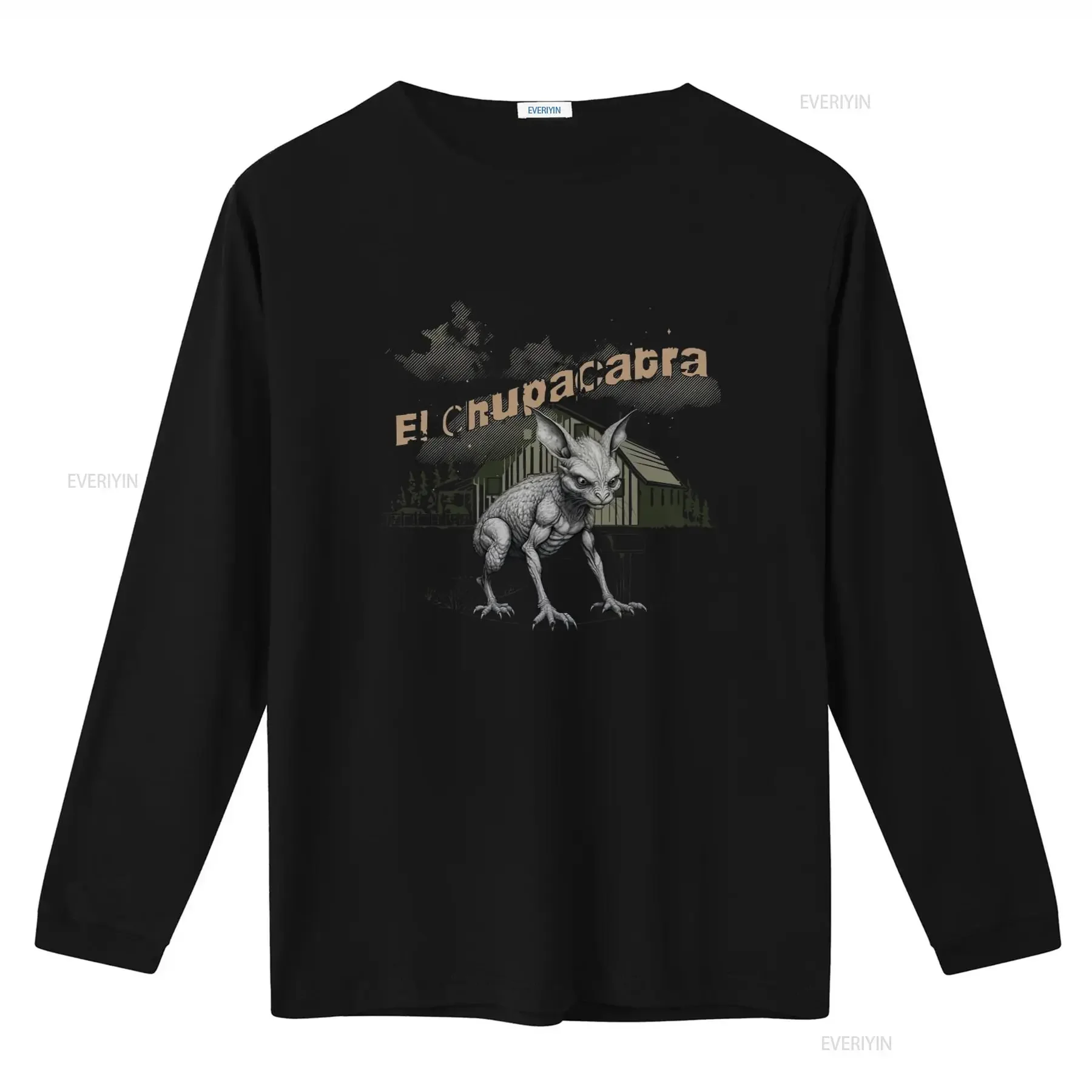 Chupacabra Cryptids Creepy Urban Legend Tribute T shirt Farm Landscape Spooky Season of Farmlife vintage Washed homme