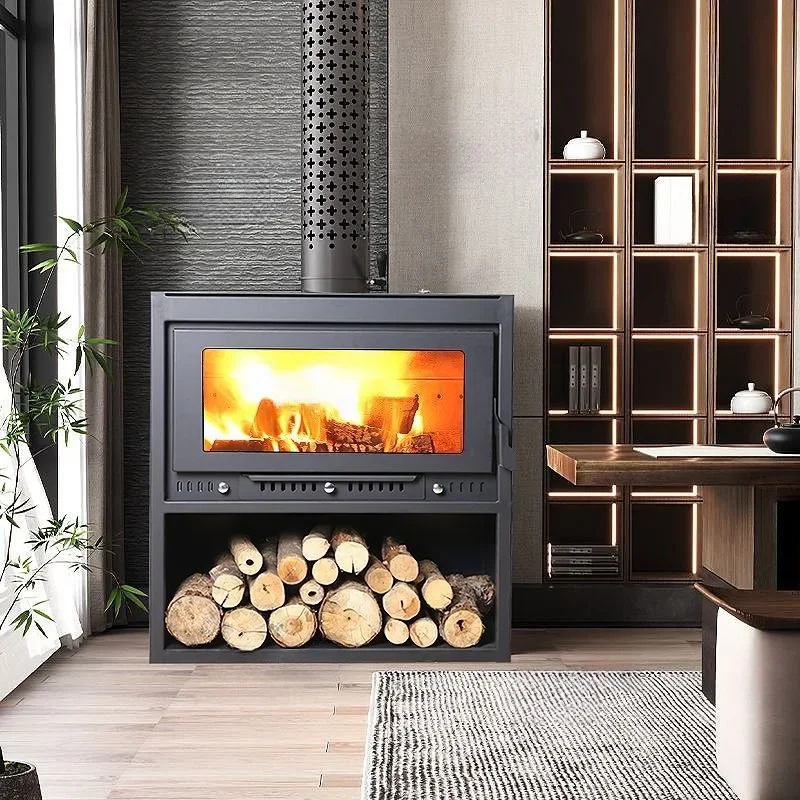 Easy-to-Install Indoor Wood-Burning Fireplace for Home - Quick Setup for Instant Heating