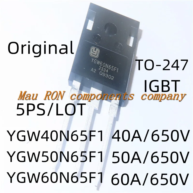 5PCS/LOT YGW40N65F1 YGW50N65F1 YGW60N65F1 TO-247 IGBT field effect tube  New In Stock Original