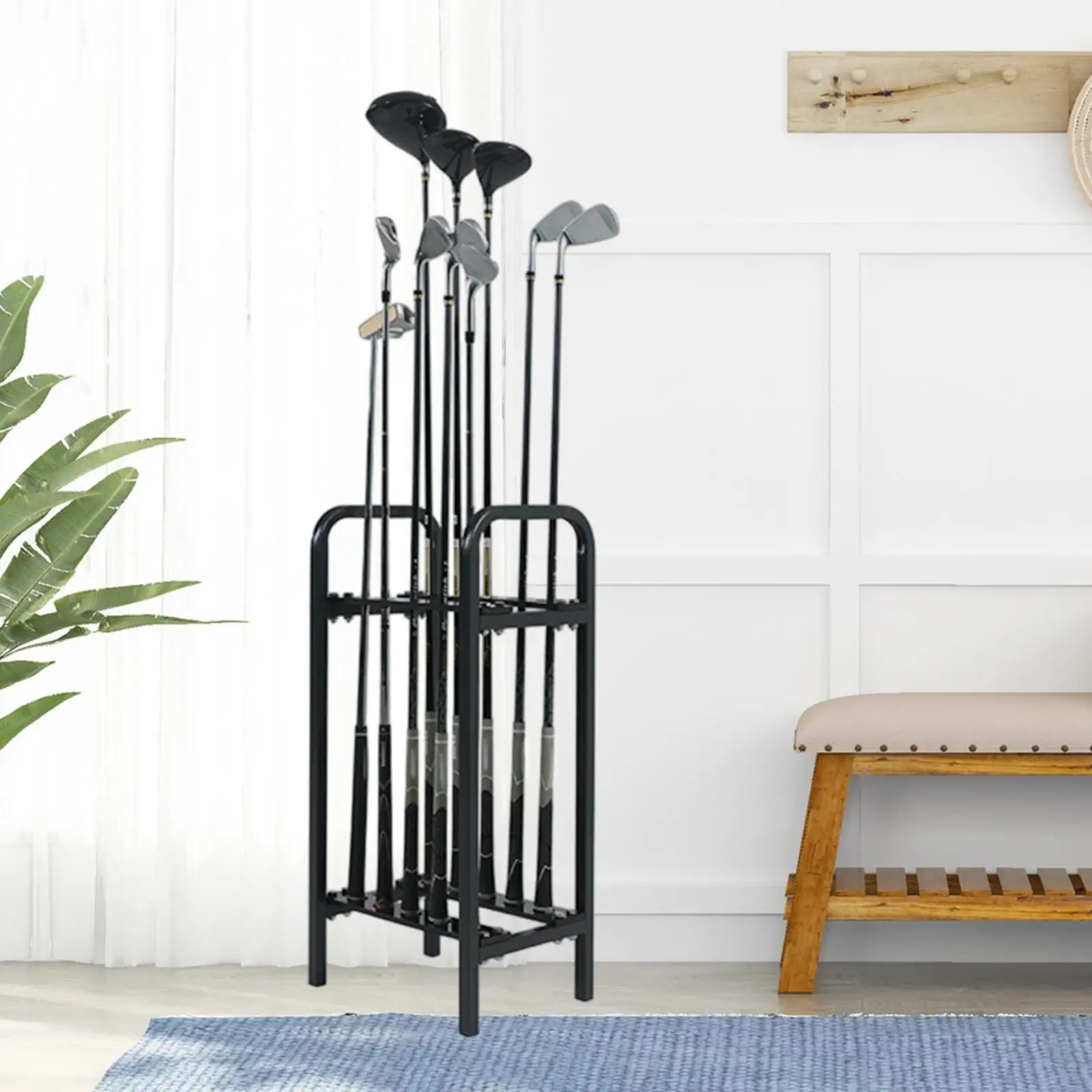 

Golf Club Rack Golf Club Organizer Easy to Assemble Golf Club Holder Golf Club Display Stand for Golf Course Indoor Outdoor