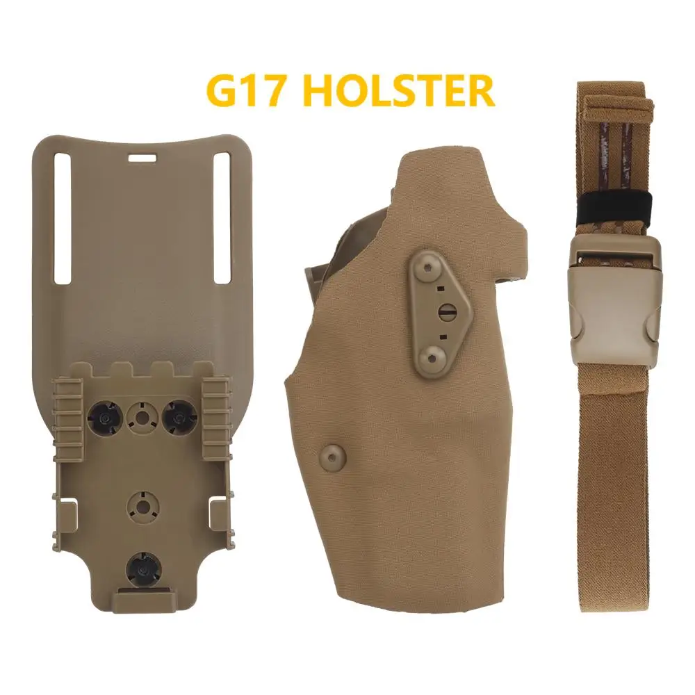 

G17 Specific Holster Tactical Hunting Airgun Glock Holder Drop Leg Band Strap Quick Locking System Pistol Glock 17 Holster