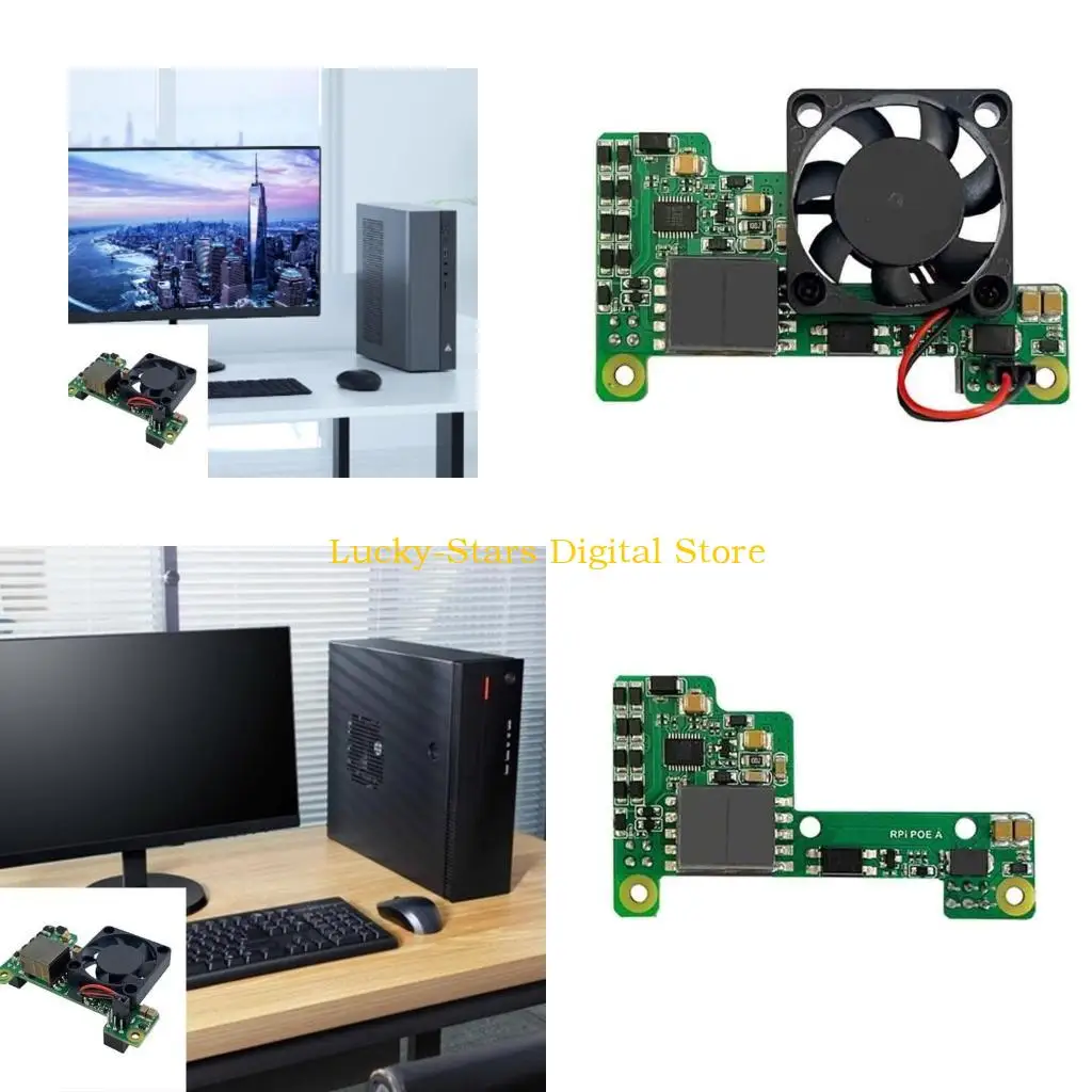 

T3EE для POE Ethernet Power Power Supply Модуль Дополнительной поддержку вентилятора 802.3AF для 3B +/4B