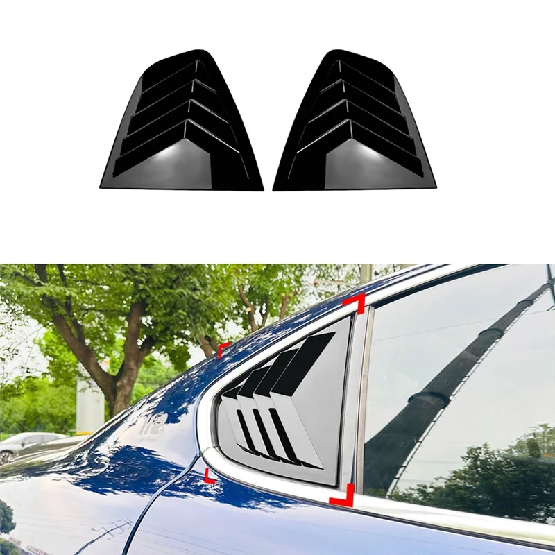 

Window Louver Side Vent Trim Accessories For Alfa Romeo Juliet Giulia 2015-2024 Rear Window Shutter Cover Trim-A08Q