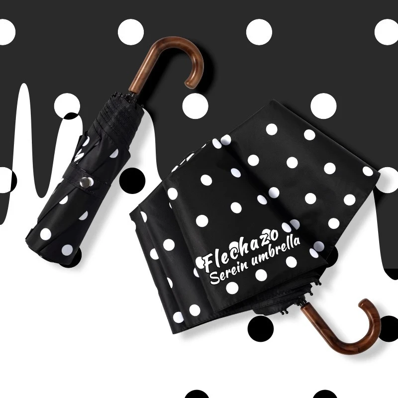 

Dual-use Sunny & Rain Umbrella for Women UV Protection Sun Umbrella Portable Folding Vintage Sunshade