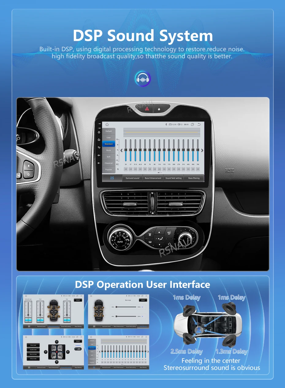 Android 16 CarPlay Stereoanlage für Renault Clio 4 BH98 KH98 2012-2016 2K QLED Android Autoradio Multimedia-Videoplayer GPS AI-Sprachsteuerung – Detail 17