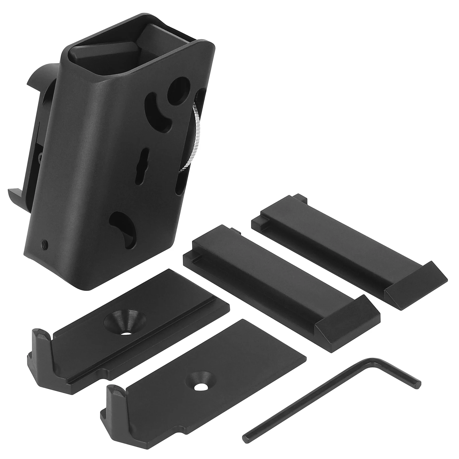 Tactical IPSC Holster Aluminum Magazine Pouch, 360° Rotatable USPSA Competition Shooting Mag Pouch for 1911 Glock CZ75 USPSA