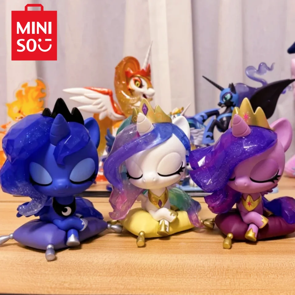 New My Little Pony Action Figure Anniversary Edition Princess Celestia Princess Luna Action Figure Kawaii Collect Model Gif