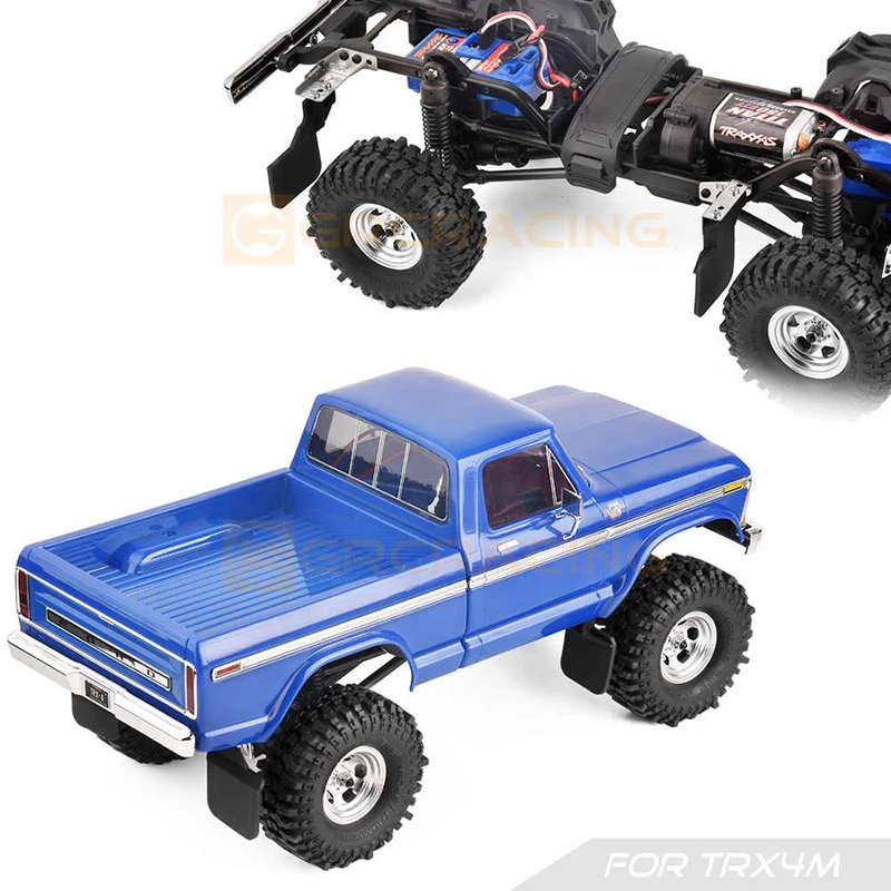Fender จําลองวงเล็บโลหะตกแต่ง Fender กาวสําหรับ 1/18 RC Crawler รถ TraxxasTRX4M Defender Ford F150/Chevrolet K10 Part