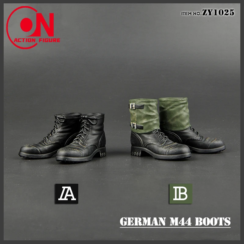 ZYTOYS ZY1025 1/6 Scale WWII German M44 Boots Leggings Boots Hollow Shoes Model Fit 12'' Male Soldier Action Figure Body