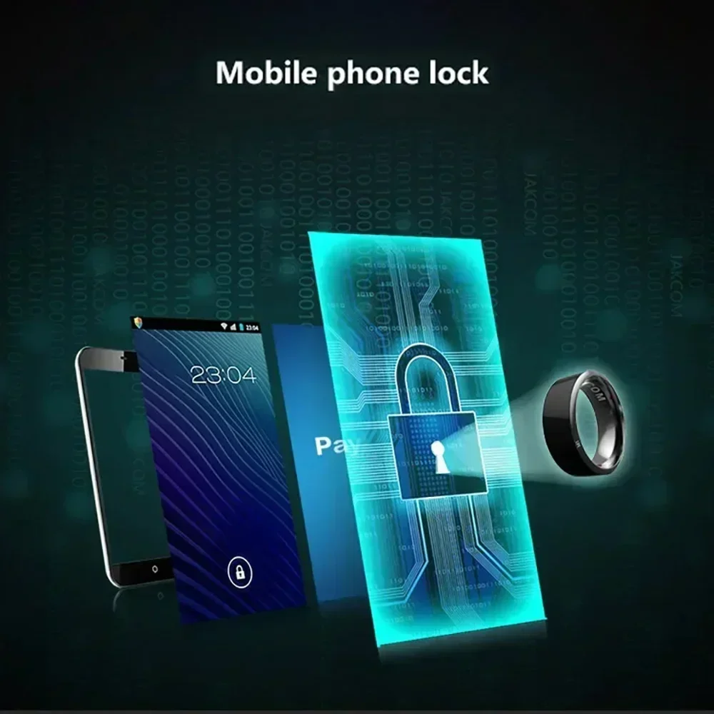 New Smart Ring NFC Control Intelligent Finger IC Rewritable Analog Access Card Tag Key Ip68 Waterproof Electronic Bluetooth Ring