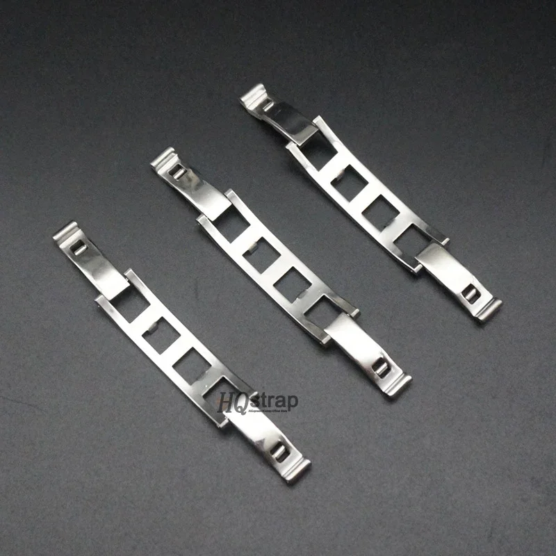 Stainless steel folding buckle steel strap Clasp 4mm 5mm 6mm Watch Accessories Double Pull Folding Butterfly Button