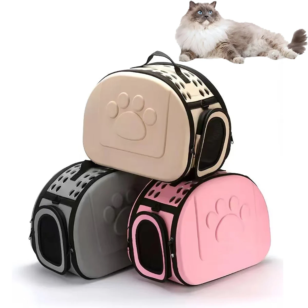 

Pet Portable Tote Bag Folding Breathable Travel Outside Pet Bag Small Dog Cat Outdoor Carrying Shoulder Package Dogs Accessories