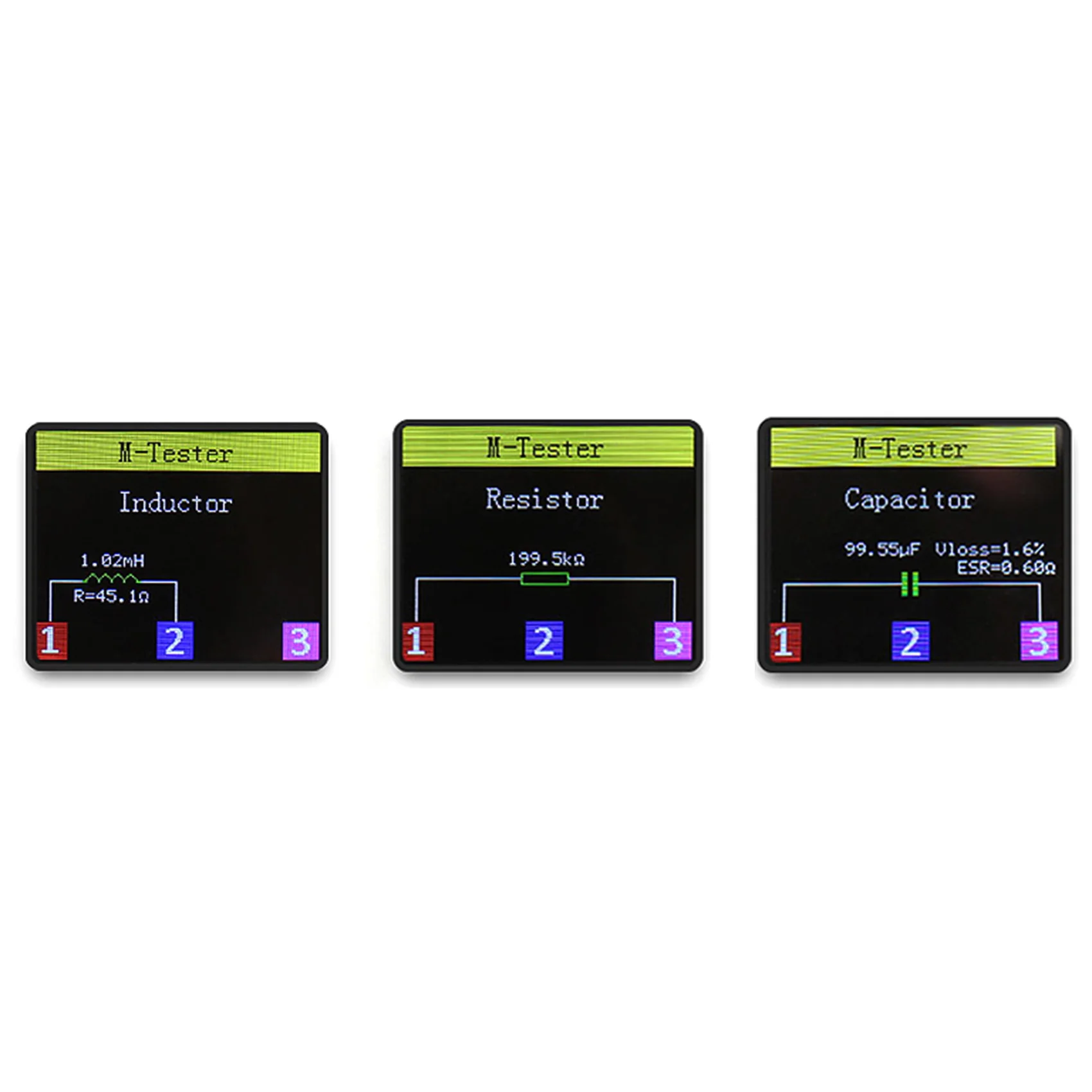 Eccellente tester LCR-TC1 per transistor con retroilluminazione TFT multifunzionale con display colorato da 1,8 pollici (160X128) per triodo diodi Capacito