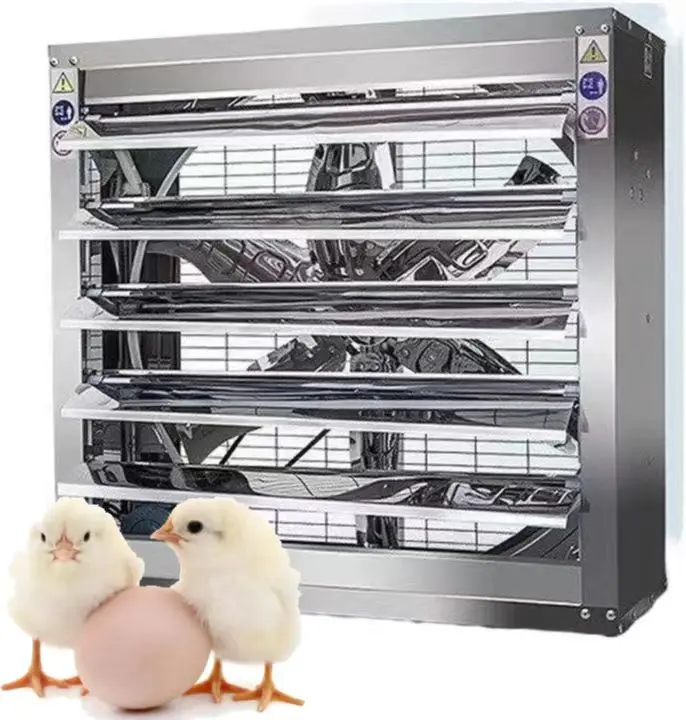 High Power Industrial Exhaust Fan for Greenhouse Air Ventilation Low Noise Negative Pressure Farm Chicken House AC Electric