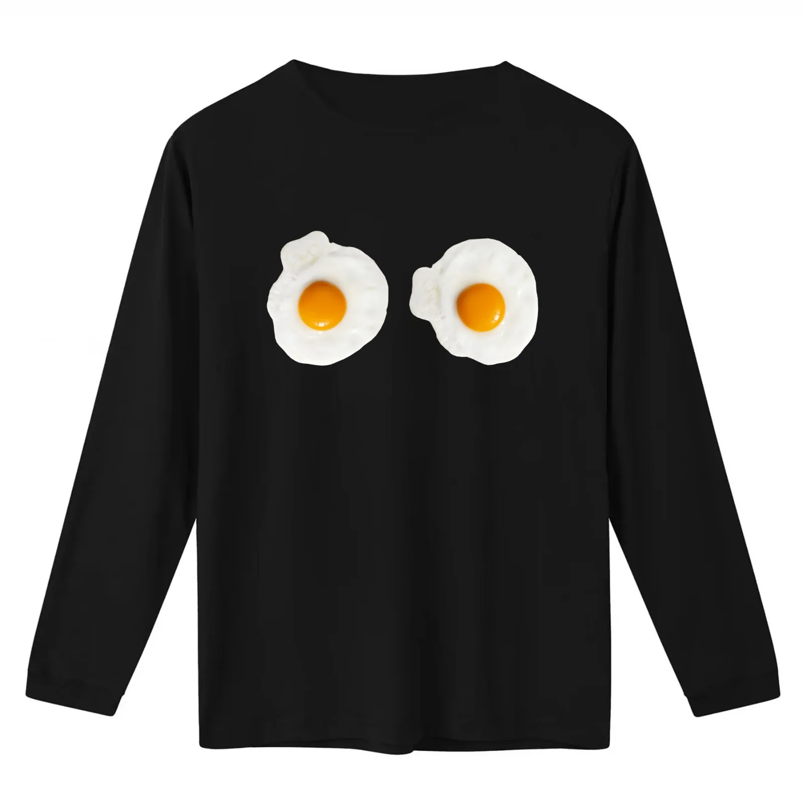Sarah Lucas inspired fried egg T-Shirt Summer Casual Cotton Tee Oversized Streetwear Tops Vintage Graphic Print 100% Cotton