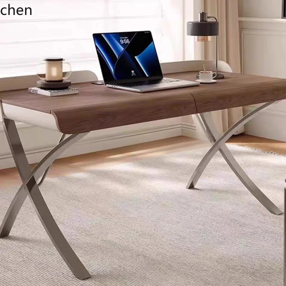 CZ-1  Modern Light Luxury Solid Wood Dining Table Home Restaurant Rectangular Dining Desk for Study Living Room