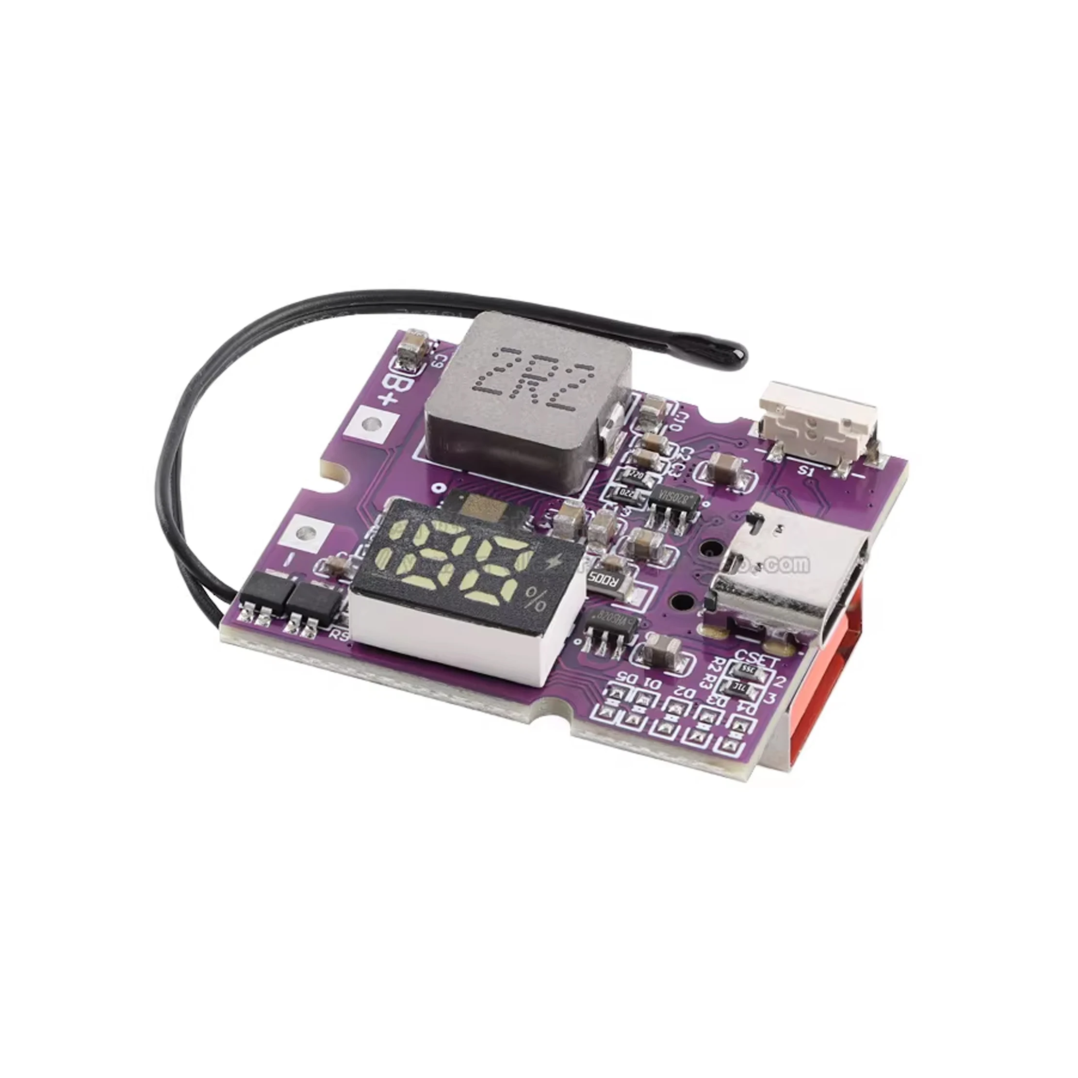 22.5W Power Bank Bidirectional Fast Charging Mobile Power Module Circuit Board With Digital/Light Type-C USB Suppor PD/QC3.0 2.0