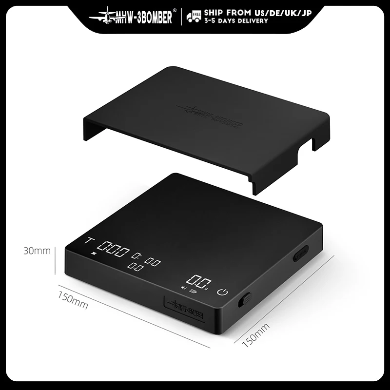 

MHW-3BOMBER кубические кофейные весы 3,0 Pro Max цифровые кухонные весы для кофе высокая точность расхода большой аккумулятор аксессуары для кофе