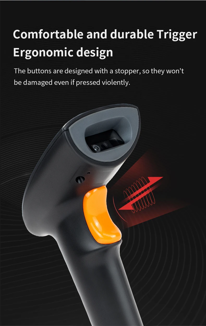 BWHS-25L Handheld 1D 2D Barcode Reader with Stand 2.4g Bluetooth High-Speed Scanner for Retail, Warehouse & Logistics