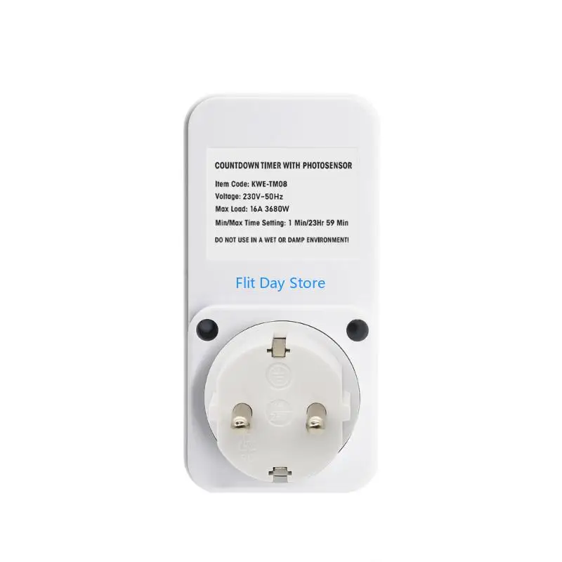 F92C Small Timer Outlet Featuring Light Sensors Technology & Multiple Timing Type Energy Save for Efficient Power Use