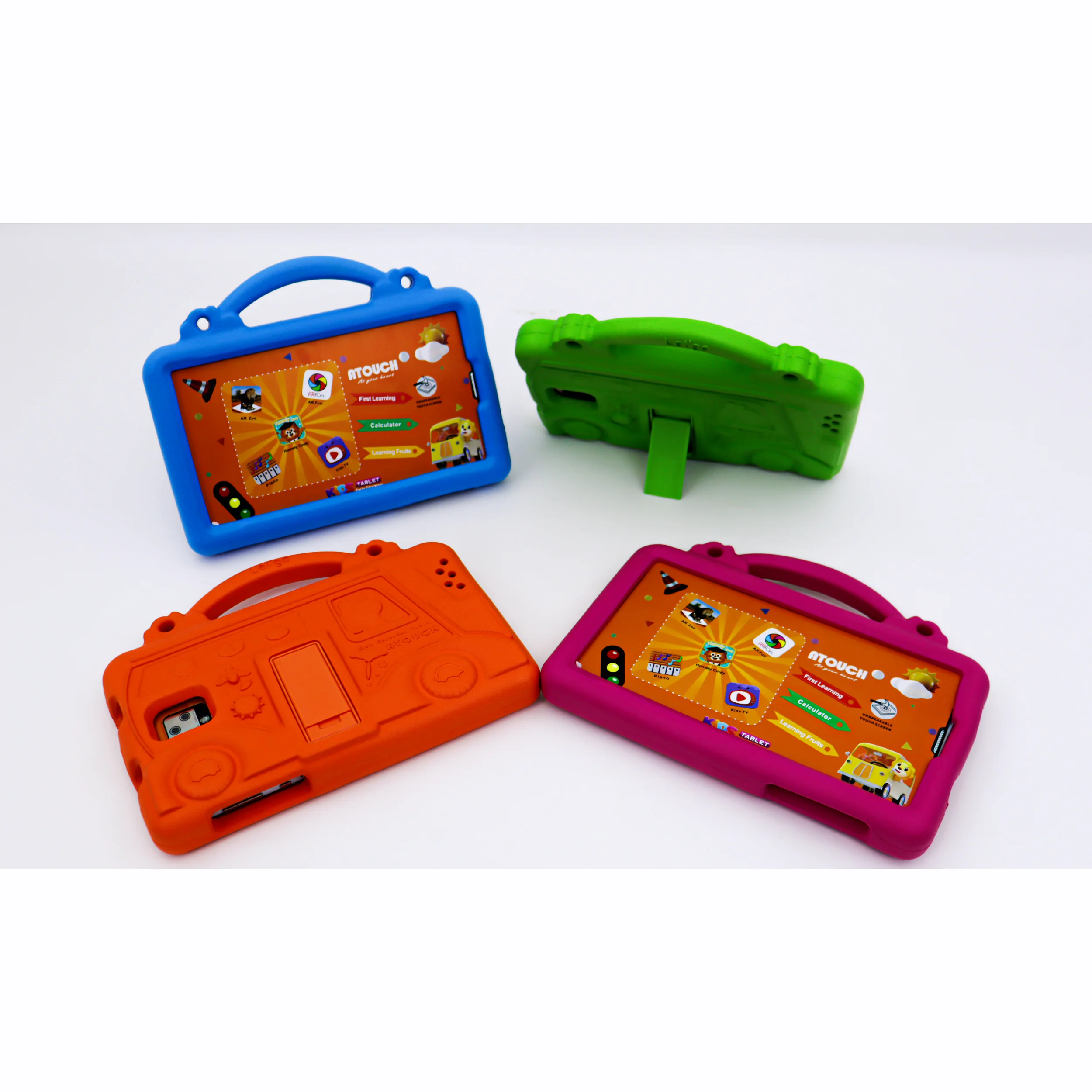 ATOUCH KD53 Crianças Tablet PC 7 polegadas Android 12 8GB + 256GB Armazenamento 3000mAh Bateria Frente 2.0M Voltar 8.0M Conectividade WiFi