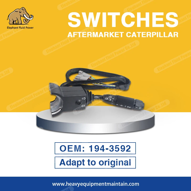 

New Excavator Joystick Controller 1943592 203.298 Combination Switch 194-3592 For CAT Wheeled Excavator M313C M315C M322C M325C