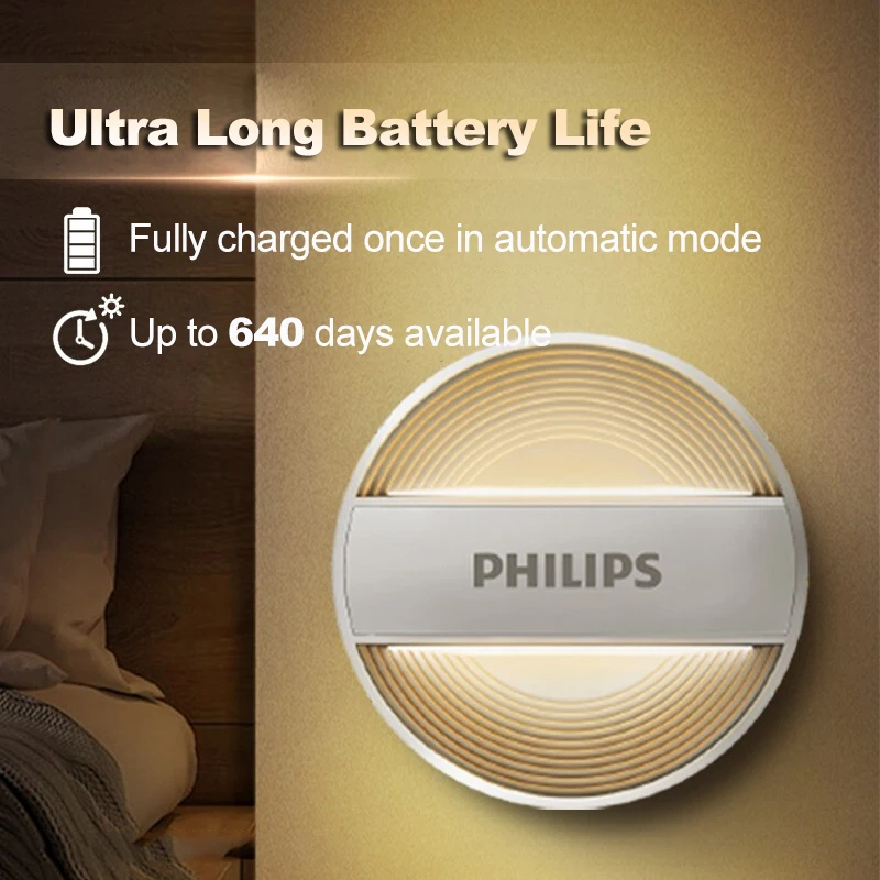 Philips MyLiving Night Light 66153 DIANAII Smart Light Motion Sensor Rechargeable Battery LED Lamp Indoor Comforting Light