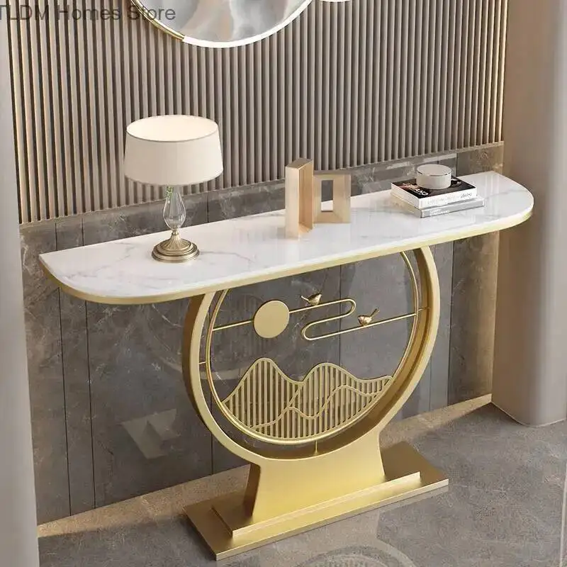 

Office Tavolo Hotel Table Vintage Design Living Nordic Room Corner Console Table Soggiorno Metal Entrance Hall Furniture