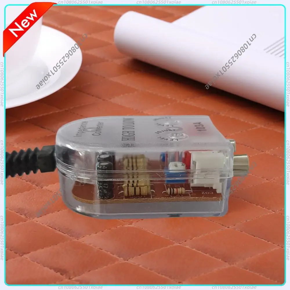 

Practical Car Audio High to Low RCA Line Subwoofer Impedance Converter Gadgets Low Audio Filter Output Accessories