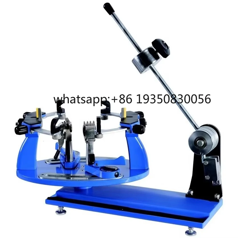 2026-TOP 9-102 LB Manual Computer Stringing Machine for Badminton & Tennis Rackets with Anti-skip 5-teeth Clamps and Motor