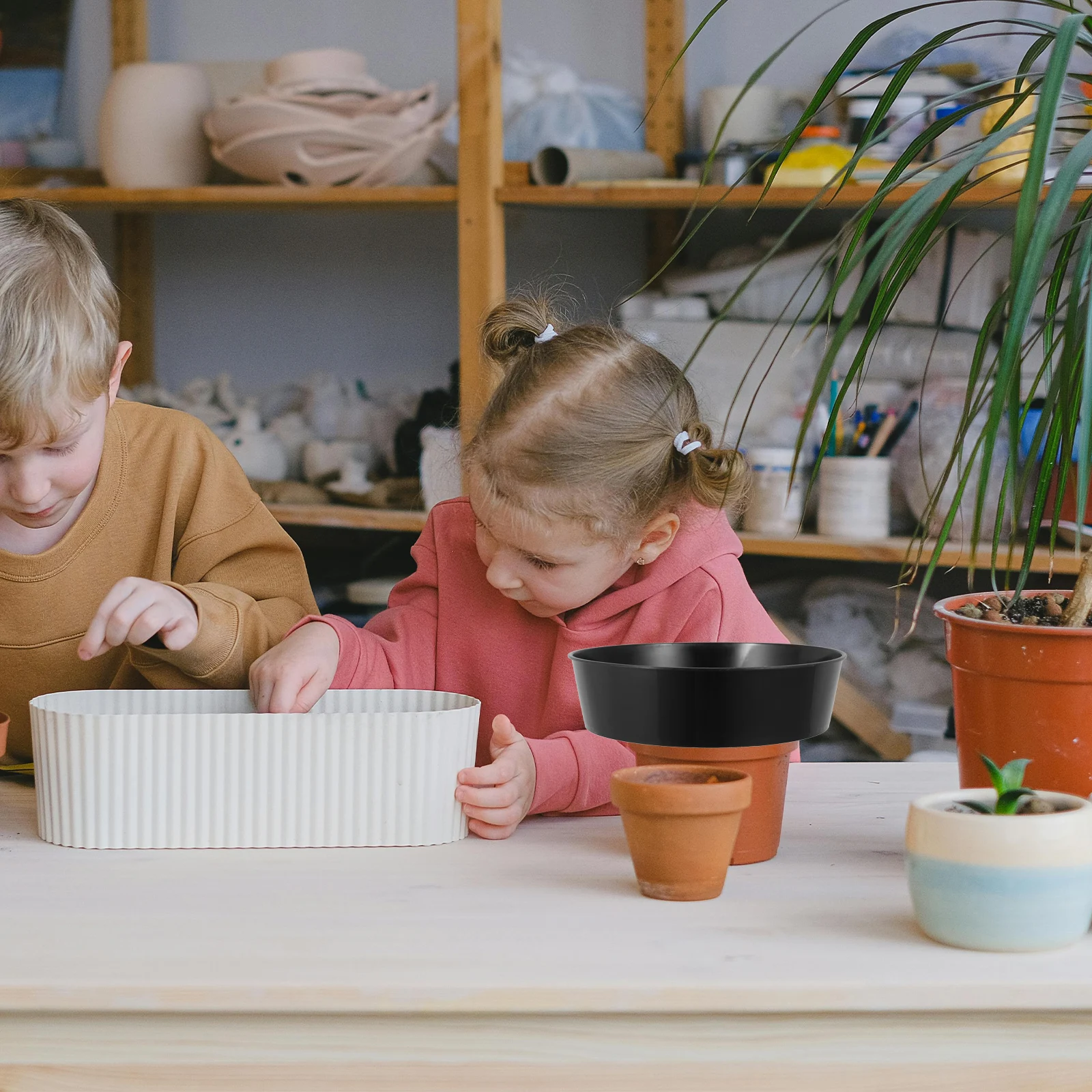 Round Plastic Soil Mesh Screen Dirt Rock Gravel Sand Compost Tool For Gardening Landscaping Outdoor Use Large Capacity Rotary