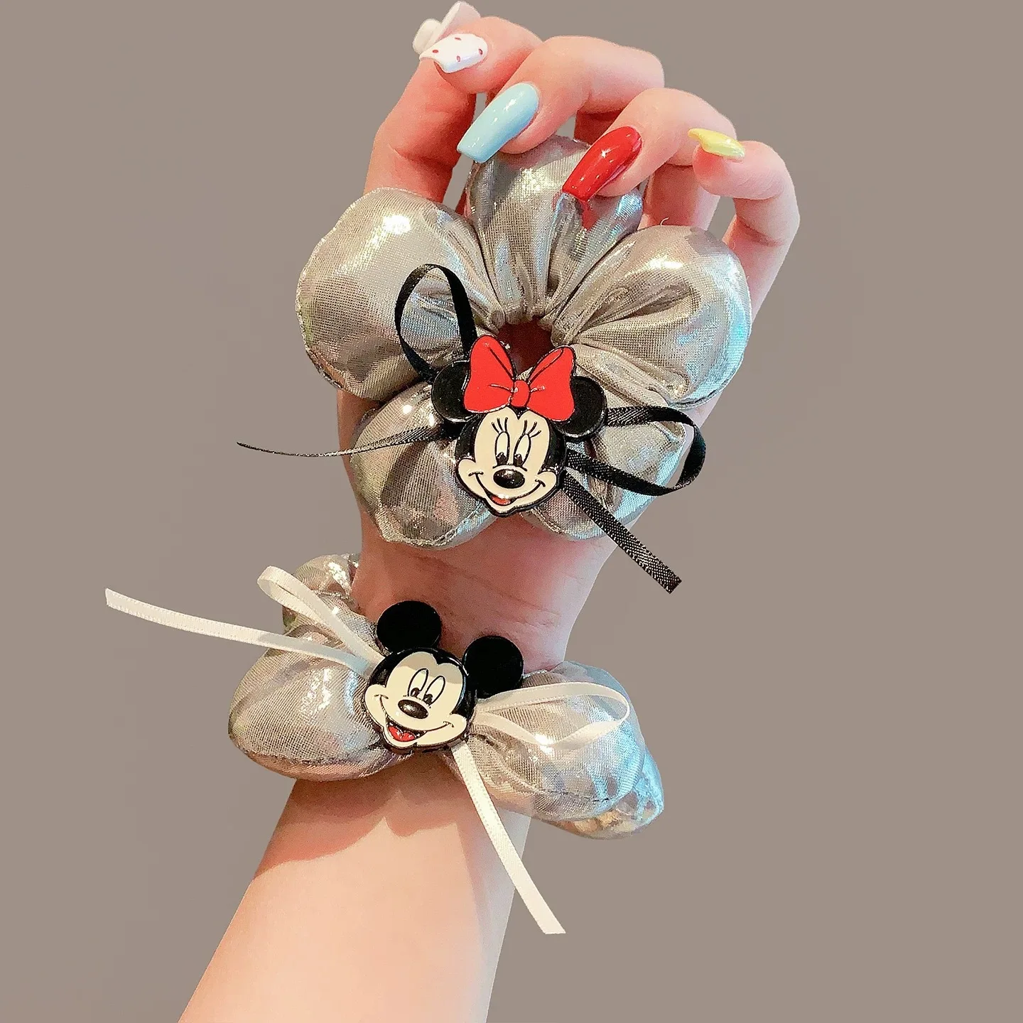 Детский элитный цветок Disney, лепестки волос, круг для девочек, фрикадельки для маленьких девочек, трехмерные волосы, сладкий бант, веревка для головы