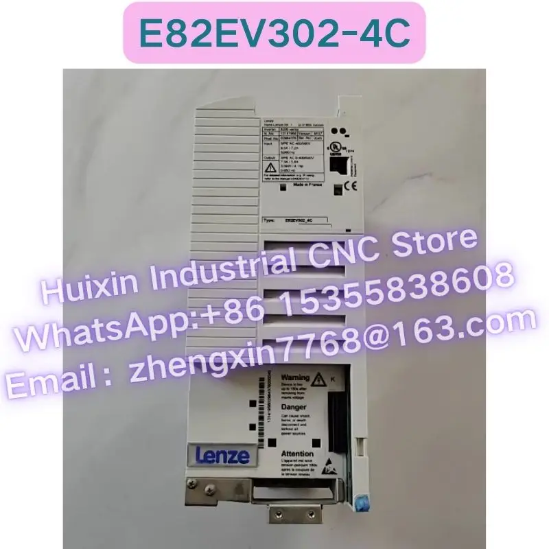 Second-hand Frequency Converter E82EV302-4C E82EV302K4C Normal Function Tested OK Fast delivery