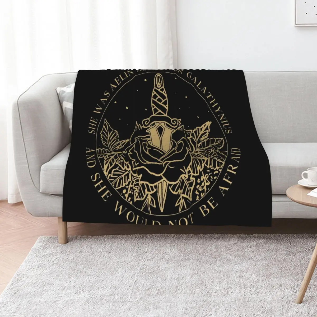 Aelin Galathynius - Throne of Glass Quote Throw Blanket Summer Beddings Plush Luxury Flannel Luxury Brand Blankets