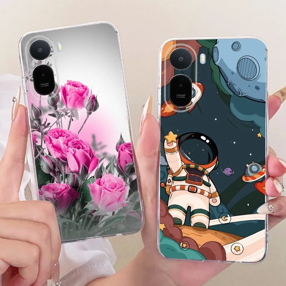 Clear Casing For Redmi A7 Pro 4G Case Cute Cartoon Cat Fashion Butterfly Funny Painted Cover 25128RN17Y 25128RN17A 25128RN17L