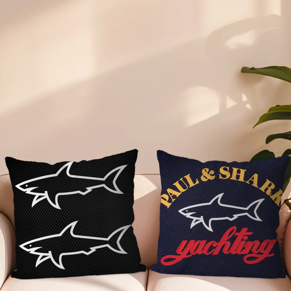 P-Paul Shark Fashion Pillow Case Pillowcase Living Room Sofa Super Soft Cushion Cover Suitable For Home Bedroom Room Decoration