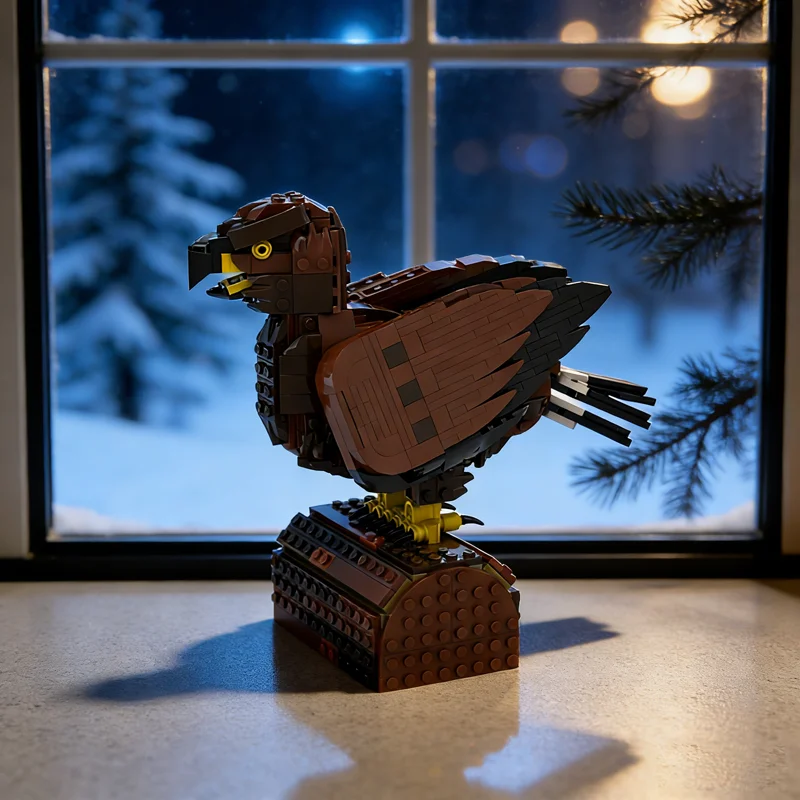 

805pcs MOC Golden Eagle Creator Model Building Blocks Architecture DIY Christmas Gifts Toys Creative Education Idea Brick