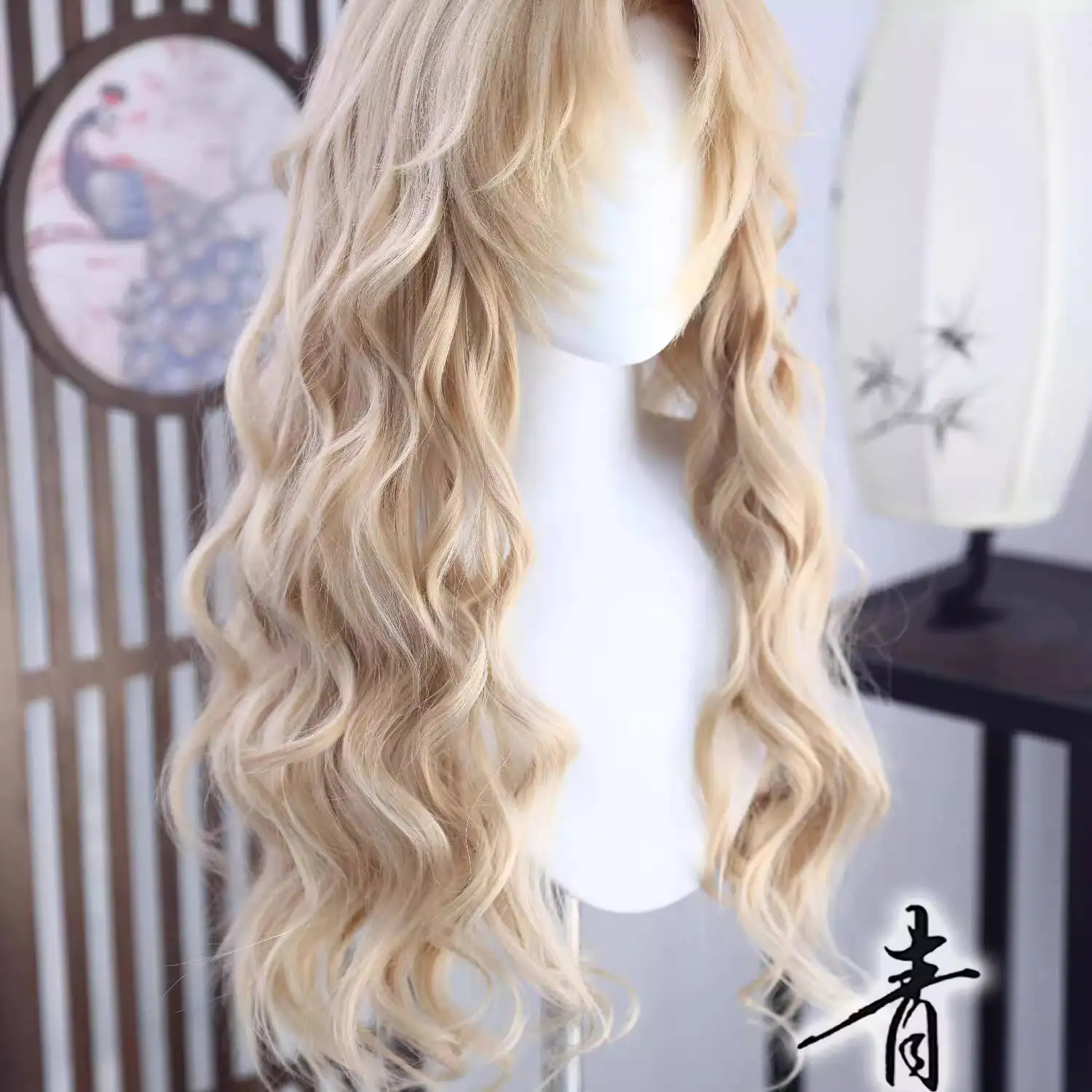 Vermouth Berumotto Styled Wig Cosplay Kudou Shinichi Mouri Ran Women Long Curly Hair customized Cosplay Heat Resistant Wig Cap - view 2